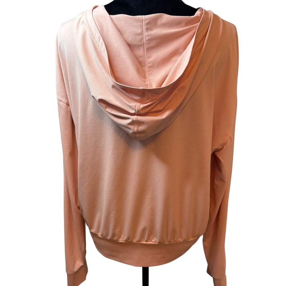 Women’s Peach V-Neck Hoodie Top - Picture 4 of 8